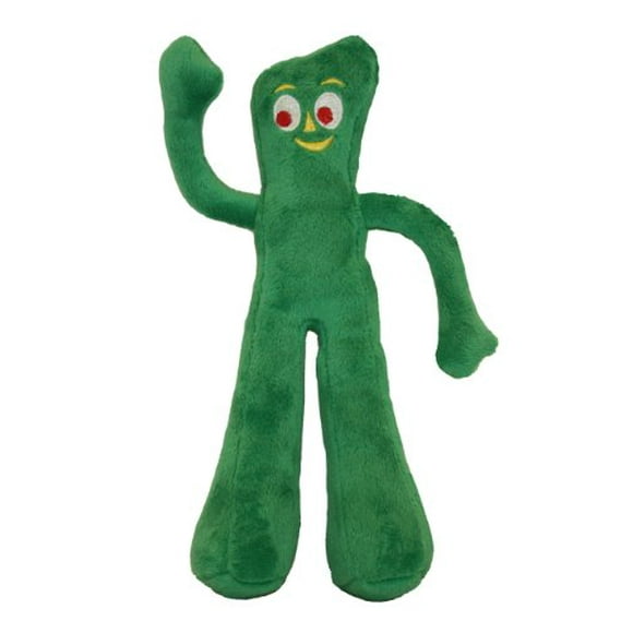 Multipet Gumby Plush Filled Dog Toy, 9-Inch