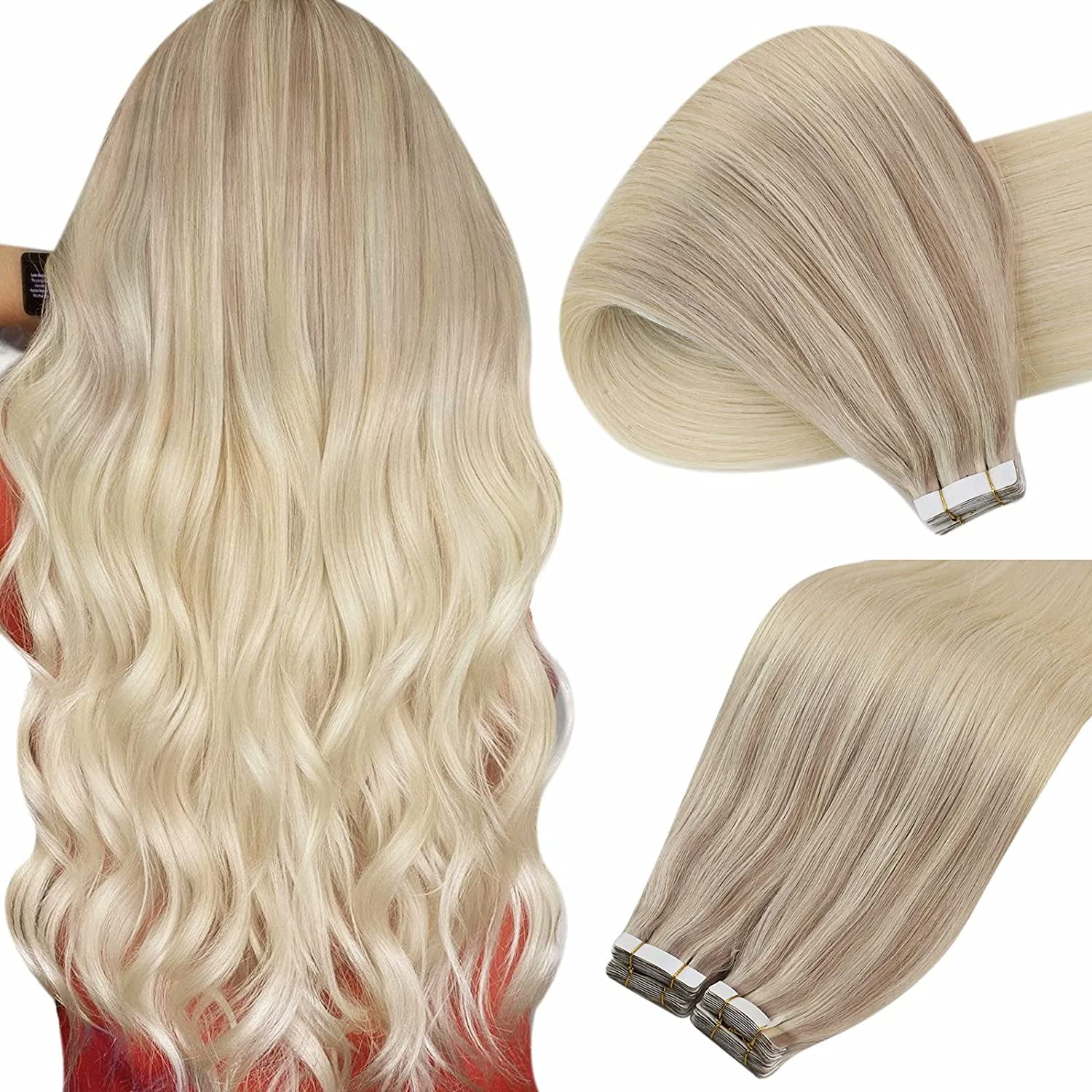 Buy Sunny Balayage Blonde Tape in Hair Extensions 16 inch Remy Human Hair Tape ins 20Pcs 50g Online at Lowest Price in Ubuy France. 755639734 Buy Sunny Balayage Blonde Tape in Hair Extensions 16 inch Remy Human Hair Tape ins 20Pcs 50g Online at Lowest Price in Ubuy France. 755639734