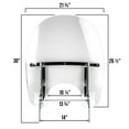 thumbnail image 5 of Krator Detachable Quick-Release Windshield Windscreen, Clear, Compatible with 2003-2008 Harley Davidson Road King Screamin Eagle Anniversary EFI FLHRSEI2, FLHRSE4, 5 of 8