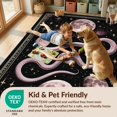 thumbnail image 4 of Design&I 4'x6' Washable Area Rug Snake Celestial Gothic Witchy Design Mystical Moon Tarot Symbols for Reading Nook, Bedroom, Pet Friendly & Non-Slip Built-In Grip, 4 of 7