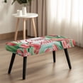 thumbnail image 4 of Psesaysky Easter Rectangle Bench Seat Protector Cover with Tulip Pattern, Elastic Anti Dust Polyester Spandex Fabric for Dining Room, 4 of 9