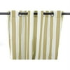 Jordan Manufacturing 54" x 96" Natural Stripe Grommet Semi-sheer Outdoor Curtain Panel