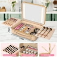 thumbnail image 5 of EasyinBeauty Travel Makeup Case with Lighted Mirro- Pink, 5 of 7
