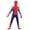 Red, variant on Halloween Superhero Fancy Dress Costumes, Superhero Onesie Cosplay Outfits with Masks, One-Piece Superhero Jumpsuit, Halloween Party Dress up Performance Costume for Men, White/180