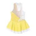 thumbnail image 4 of YiZYiF Girls Sparkly Rhinestone Mesh Splice Ballet Gymnastics Leotard Figure Skating Dress, 4 of 7
