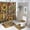 Floral Garden, variant on 4Pcs Sunflower Garden Shower Curtain Set with Rugs, Toilet Lid Cover and Bath Mat, Colorful Nature Plants Floral Daisy Bathroom Curtains Decor Shower Curtains, 72" x 72"