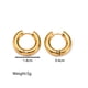 thumbnail image 4 of Pendientes pequeños para mujer, pendientes, croissant, cuadrados, con cuentas, joyería de moda para el día a día pero elegante con un toque de sofisticación., 4 of 5