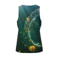 thumbnail image 5 of Xecao Jelly Fish Men's Tank Top Workout Quick Dry Sleeveless Gym Jogging Muscle Shirts Summer Swim Beach Tops, 5 of 9