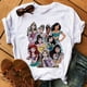 thumbnail image 2 of Camiseta de dibujos animados de Disney para mujer, ropa Y2k de princesa linda, camiseta gráfica Kawaii, de manga corta Camisetas estampadas, camisetas ajustadas, 2 of 5