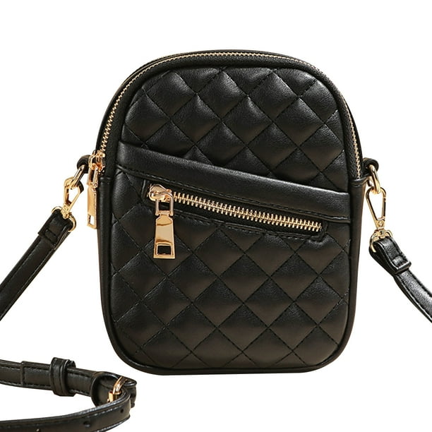 Bolso bandolera para mujer, bolso de hombro de piel para teléfono móvil, pequeño bolso cruzado con correa ajustable para el hombro, bolso para móvil, cartera para teléfono móvil, monedero