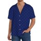 thumbnail image 1 of Fotbe Navy Blue Camisa Estampada de Manga Corta para Hombre, Casual de Verano, Estilo Playero, Sin Arrugas-X-Large, 1 of 5