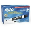EXPO Low Odor Dry Erase Marker, Chisel Tip, Black, Dozen