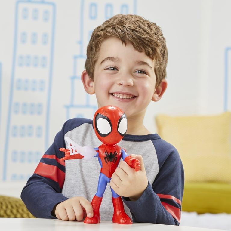 Marvel Supersized Spidey Action Figure, 9-Inch Poseable Toy with