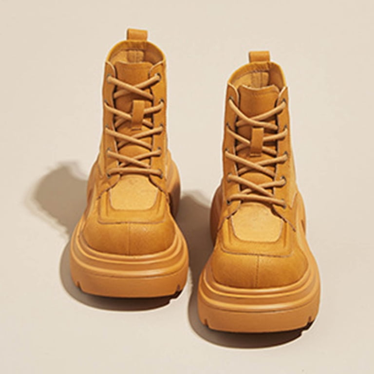 E-759 Yellow Womens Winter Satin Fabric Low Cut Short Boots