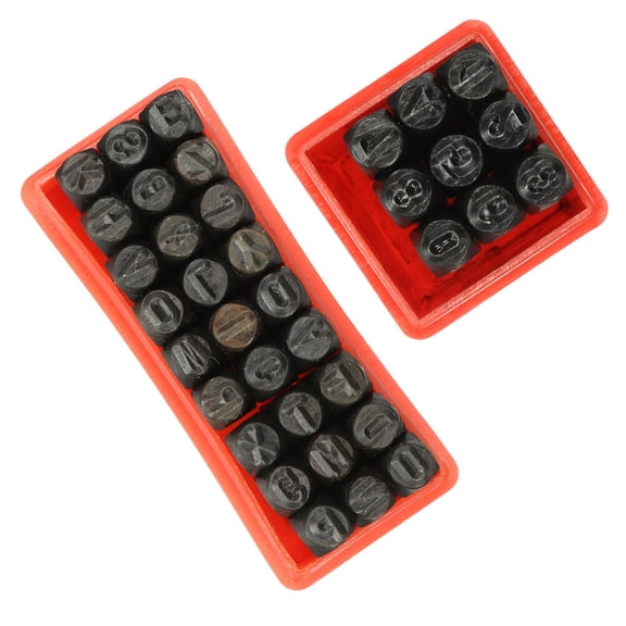 WRISTBIQUE Numbers Punch Set Steel Punch Tool Carbon Steel 36pcs