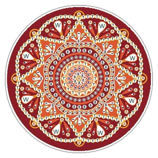 Posavasos con pintura de diamantes, mantel individual para mesa con cojín de copa de Mandala DIY (BD003) Likrtyny Oficina Multiescena Multifunción