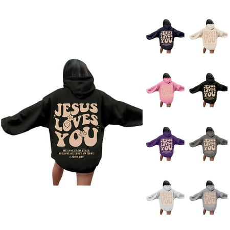 Hoodie Womens Hoodie Oversized Sweatshirt Casual Wear Lightweight Zip Up Hoodie Unisex Letter Print Hooded Zip Up Sweatshirt | Streetwear Loose Fit Pullover Hoodie