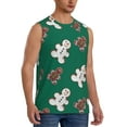thumbnail image 2 of Balery Gingerbread Snowman Cookies Men's Sleeveless Muscle Shirts Workout Tank Top, Moisture Wicking, Odor Protection-Large, 2 of 8