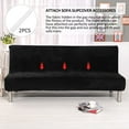 thumbnail image 4 of Sofa Bed Covers Sofa Slipcover Armless Folding Sofa Bed Covers Solid Colour Polyester Spandex Stretch Futon Slipcover Couch Sofa Shield for Armless Folding Sofa, 4 of 11