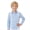 Blue, variant on IBTOM CASTLE Boys Guayabera Shirt Long Sleeve Button Down Shirts Point Collar Loose Fit Fall Winter Cotton Top for Vacation Wear Wedding Party Formal 5-6 Years White