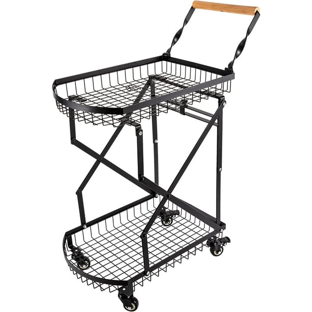Miumaeov Folding Cart Compact Collapsible Hand Truck Utility Cart with
