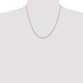 thumbnail image 2 of Diamond2Deal 14K Rose Gold 1.5mm Diamond-Cut Rope with Chain Necklace for Women 20", 2 of 2