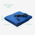 thumbnail image 3 of Navaris Electric Plate Warmer - 10 Plate Blanket Heater Pockets for Warming Dinner Plates to 165 Degrees in 10 Minutes - Thin Folding Design - Blue, 3 of 6