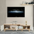 thumbnail image 4 of 78'' TV Stand Wood TV Cabinet Stand with Doors Adjustable Shelves Console Table, 4 of 18