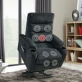 thumbnail image 2 of JIELARHUA Electric Power Lift Recliner Chair with Massage and Heat for Elderly, 3 Positions, 2 Side Pockets, Cup Holders, USB Charge Ports, High-end Quality Cloth Power Reclining Chair For Living Room, 2 of 5