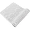 thumbnail image 2 of J&V TEXTILES Shower and Bathtub Mat, 36x17, Long Double Foam Bath Tub Floor Mats with Suction Cups and Drainage Holes, Machine Washable and Soft on Feet, Bathroom and Spa Accessories White, 2 of 9