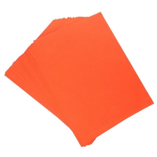 WHAMVOX Papier Cartonné Orange pour la Maison Surface Lisse Résistant à l'Encre Polyvalent pour Artisanat et Impression