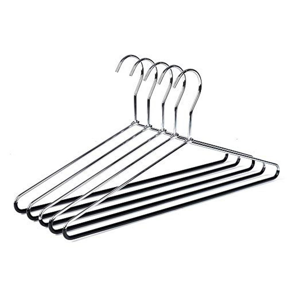 10 Metal Hangers Quality Heavy Duty Metal Coat Hangers with NonSlip