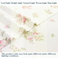 thumbnail image 2 of PixelForge 100% Cotton Queen Size Sheets,4 Piece Pure Percale Bed Sheets Set Deep Pocket Fits Mattress Upto 15",small rose print, 2 of 6