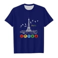thumbnail image 2 of Tween Girl's Paris Tshirts Graphic Short Sleeve T-Shirt Kids Sports Fans Gift, 2 of 3