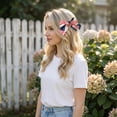 thumbnail image 6 of Large American Flag Double Layer Bow Red White and Blue Fourth of July Decorations Accessory for Patriotic Holidays, 6 of 6