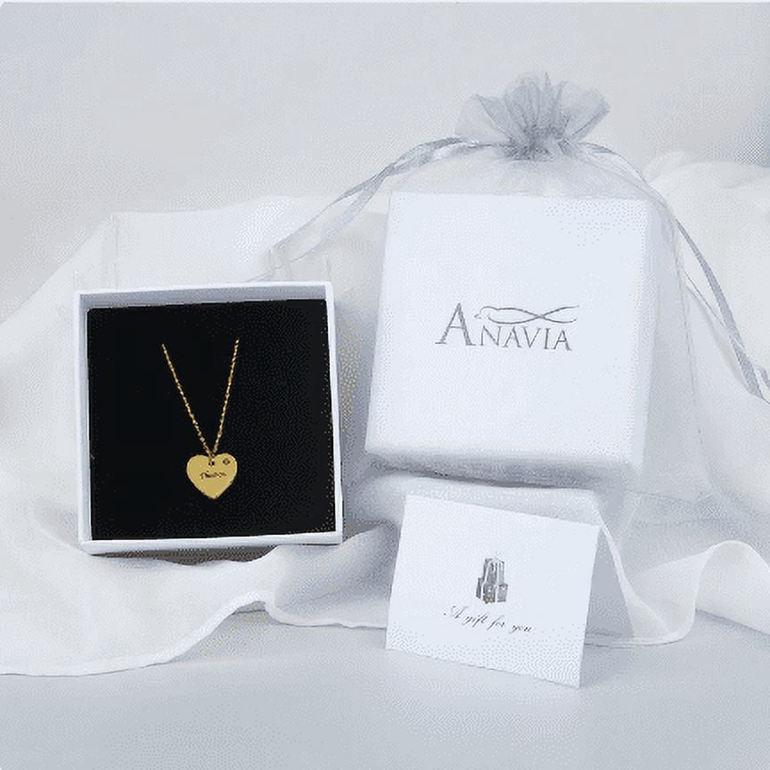 Birthday Gifts For Kids Girls - Little Girls Birthstone Heart Necklace - Custom Name Heart Birthstone Necklace for Girls
