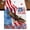 Blue, variant on Eagle 4th of July Burlap Cotton Table Runner 13x48 Inches Long, Independence Day USA Flag Watercolor Farmhouse Table Runners, Outdoor Dining Tablecloths Decor for Baby Shower/Party/Wedding