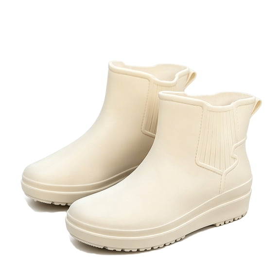 AUXDIQ Rain Boots Women Short Ankle Waterproof Rain Shoes Outdoor Garden Shoes