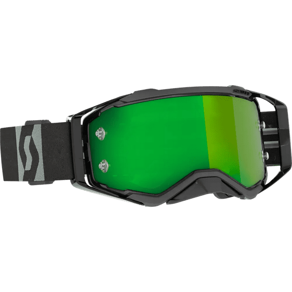Scott Prospect MX Offroad Goggles Black/Gray w/Green Chrome Lens