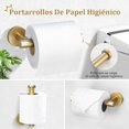 thumbnail image 4 of Oro Cepillado Juego de 5 Piezas para Baño, Toallero de Acero Inoxidable , Kit de Accesorios de Baño de 24 Pulgadas para Montaje en Pared, 4 of 7