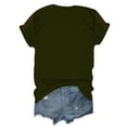 thumbnail image 6 of Green Women's Short Sleeve T-shirt, Women Daily Casual Printed Short Sleeve O Neck T Shirt Tops,Women's Short sleeve T-shirt XL, 6 of 6