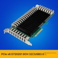 thumbnail image 4 of ST6101 USB 3.0 PCIe Adapter Card 5Gbps 8CH 32Port PCIe2.1 X8 Compatible with Desktops 6Pin 160GT/S, 4 of 6