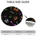 thumbnail image 6 of Vintage Halloween Tablecloth - Elastic Waterproof Fitted Cover with Black Cat Witch Design,52 inch Round Elastic Tablecloth, 6 of 7
