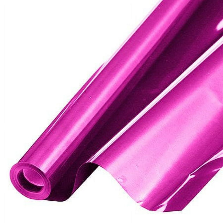 PMU Gift Wrap Mylar Roll - Highly Reflective Metallic Foil Paper - Perfect Wrapping  Paper for Gifts, Baskets, Wedding, Birthday, Christmas, Arts & Crafts,  Balloon Weights,Magenta, 48 Inch X 100 Feet 