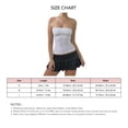 thumbnail image 5 of Women Sleeveless Tube Top Minimalist Casual Breathable Strapless Tube Top for Girls White S, 5 of 6