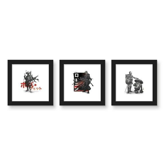 Gallery Pops Star Wars: Visions - Ronin Duel Wall Art Bundle (3-Pack)