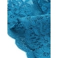 thumbnail image 5 of INSPIRE CHIC Women's Floral Lace Sheer Open Front Bolero Shrug Cropped Cardigan XL Blue, 5 of 6