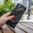 thumbnail image 5 of Allytech Marble Series Case for Samsung Galaxy S22, Galaxy S22 5G 6.1" Cover 2022, Shock Absorption Bumper Soft TPU Women Girl Cover for Samsung S22, Black Marble, 5 of 5