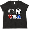 thumbnail image 3 of Inktastic Go, USA- Soccer, Football Women's Plus Size T-Shirt, 3 of 5