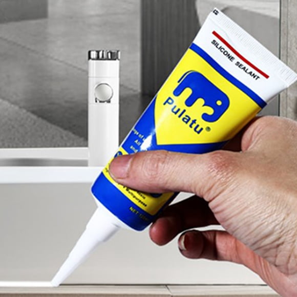 Sellador de Silicona ANGGREK Multiusos Impermeable Para Sótano Baño Cocina Interior Blanco
